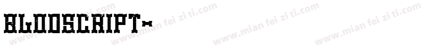 BLODSCRIPT字体转换