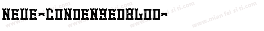 Neue-CondensedBlod字体转换