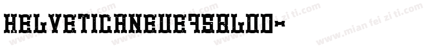 helveticaneue75BLOD字体转换