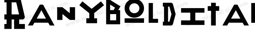 RanyBoldItalic字体转换