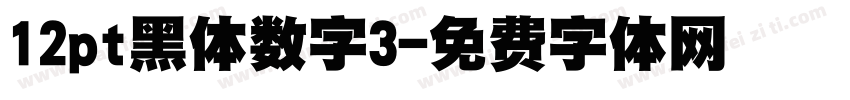 12pt黑体数字3字体转换