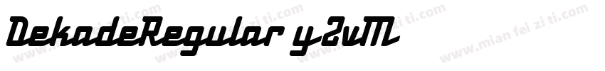 DekadeRegular-y2vM字体转换