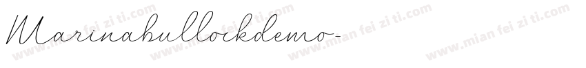 Marinabullockdemo字体转换