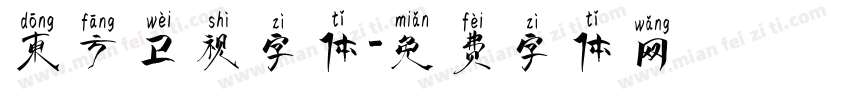 东方卫视字体字体转换