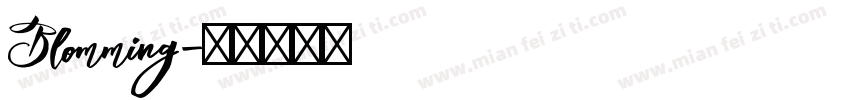 Blomming字体转换