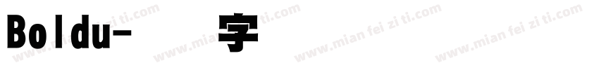 Boldu字体转换
