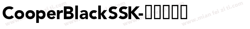CooperBlackSSK字体转换