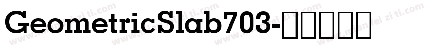 GeometricSlab703字体转换