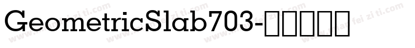 GeometricSlab703字体转换