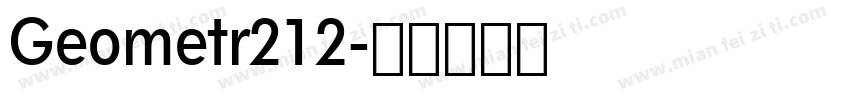 Geometr212字体转换