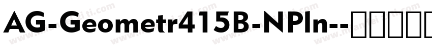 AG-Geometr415B-NPln-字体转换