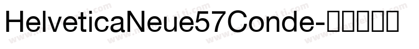 HelveticaNeue57Conde字体转换