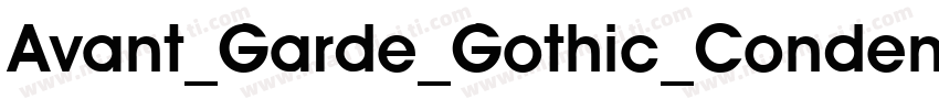Avant_Garde_Gothic_Condensed_Medium字体转换