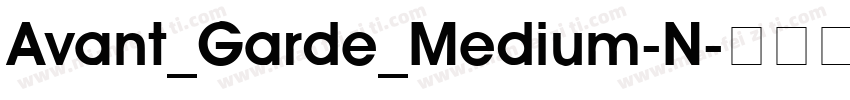 Avant_Garde_Medium-N字体转换