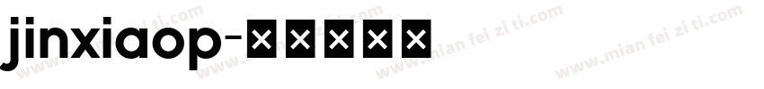 jinxiaop字体转换