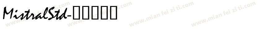 MistralStd字体转换
