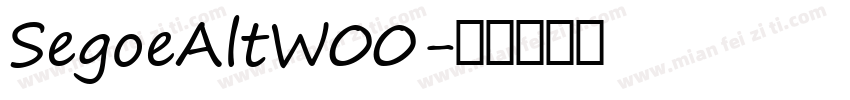 SegoeAltW00字体转换