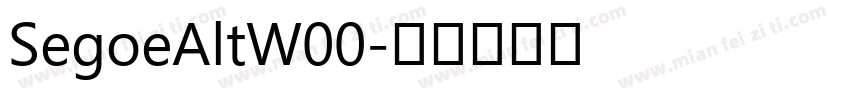 SegoeAltW00字体转换