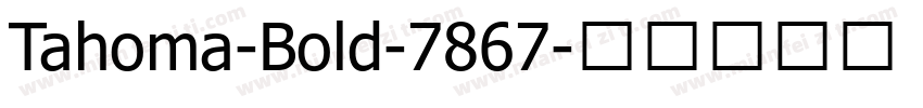 Tahoma-Bold-7867字体转换