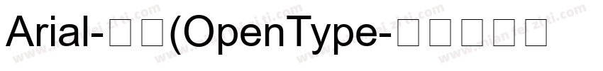 Arial-常规(OpenType字体转换