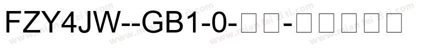 FZY4JW--GB1-0-常规字体转换