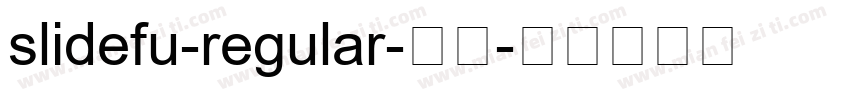 slidefu-regular-常规字体转换