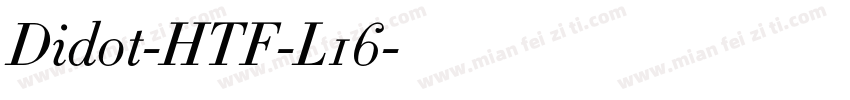 Didot-HTF-L16字体转换