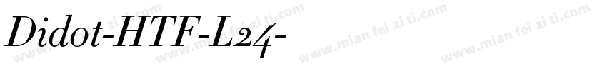 Didot-HTF-L24字体转换