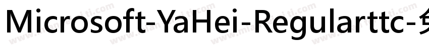 Microsoft-YaHei-Regularttc字体转换