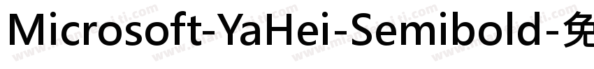 Microsoft-YaHei-Semibold字体转换
