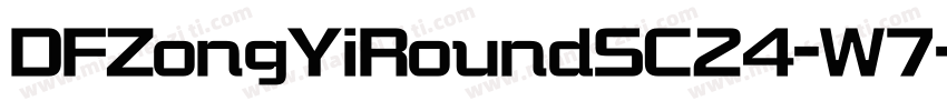 DFZongYiRoundSC24-W7字体转换