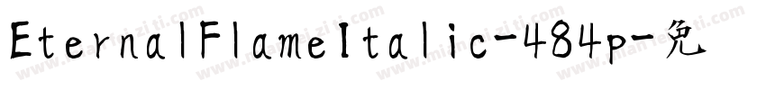 EternalFlameItalic-484p字体转换