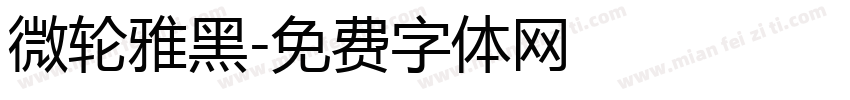 微轮雅黑字体转换