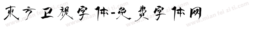 东方卫视字体字体转换