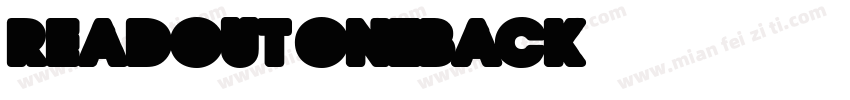 Readout-OneBack字体转换