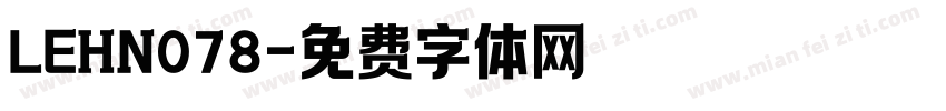 LEHN078字体转换