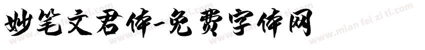妙笔文君体字体转换