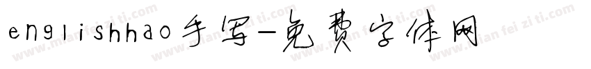 englishhao手写字体转换