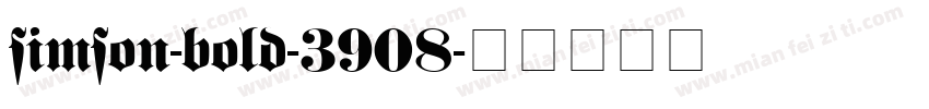 simson-bold-3908字体转换
