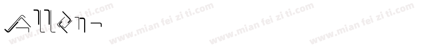 Allen字体转换