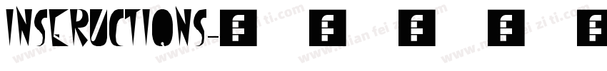 INSERUCTIONS字体转换