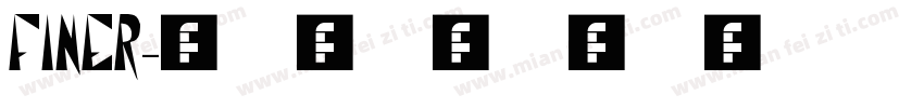 finer字体转换