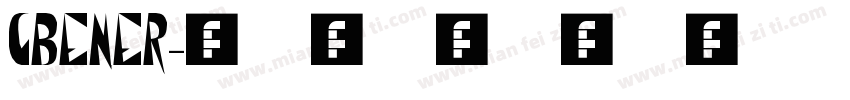 gbener字体转换