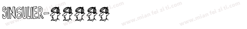 singulier字体转换