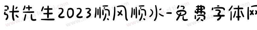 张先生2023顺风顺水字体转换
