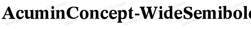 AcuminConcept-WideSemibold字体转换