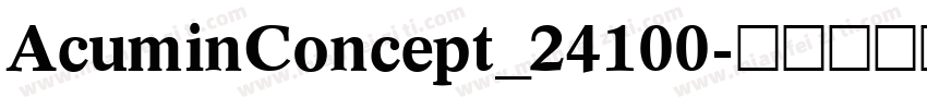 AcuminConcept_24100字体转换