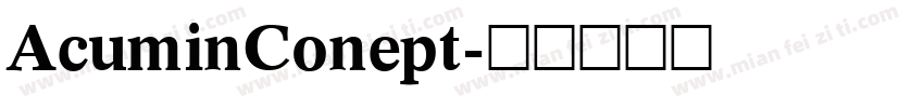 AcuminConept字体转换
