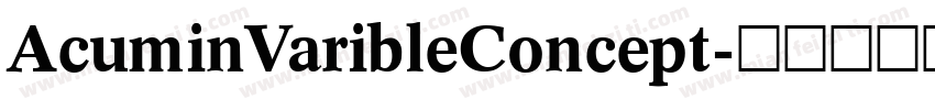 AcuminVaribleConcept字体转换