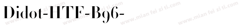 Didot-HTF-B96字体转换